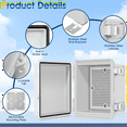 thumbnail image 2 of Waterproof Outdoor Project ABS Plastic Junction Box Weatherproof Dustproof Enclosure with Hinged Cover, Mounting Plate, 2 of 6