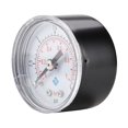 thumbnail image 2 of Manómetro axial de alta precisión, 0-100 psi/0-7 bar, carcasa de hierro inoxidable, montaje inferior Bspt de 1/8", manómetro de aire, manómetro de agua, manómetro hidráulico, 2 of 5
