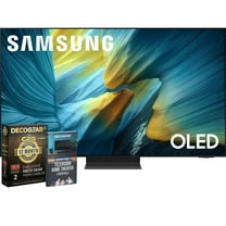 SAMSUNG 55 inch OLED 4K S95F Smart TV (2025) Vision AI, OLED HDR Pro, Glare-Free Bundle with CPS Exclusive 1-Year Protection & Deco Gear Complete Home Theater Beginner's Guidebook