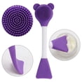 thumbnail image 3 of Manual Facial Brush Skin Cleansing Cleaner, Silicone Facial Scrubber, 2-in-1 Skin Care Face Wash for Deep Pore Exfoliation Massaging 10 Pcs, 3 of 7