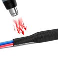 thumbnail image 3 of Funda de cable trenzado nueva de 1 a 50 m, tubo termorretráctil de PET, envoltura retráctil ignífuga, funda protectora para organizador de cables, 3 of 4