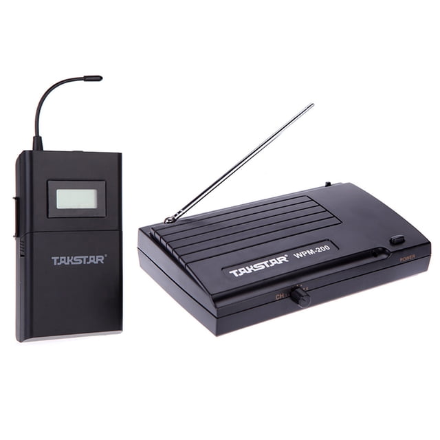 Takstar UHF WPM-200 Sistema Monitor Inalámbrico Distancia de Transmisión 50m En la Oreja los Auriculares Irfora Receptor