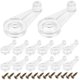 thumbnail image 2 of 100pcs Glass Retainer Clips Cabinet Door Mirror Glass Fixing Clips With Screws, 2 of 2