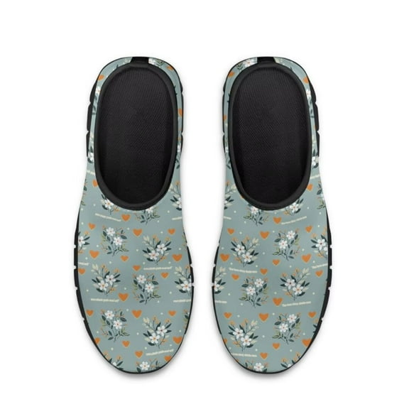 Whosucclay Valentine's Day Women's Slip-on Sneakers,Running and Fitness Shoes,Breathable Mesh Sneakers Footwear Easy to Clean Non-Slip EVA Soft Travel Shoes