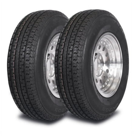 Mastertrack UN203 ST215/75R14 6 Ply 102M Load Range C Radial Trailer Tire- ST 215/75/14,Set of 2(No Wheels)