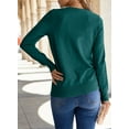 thumbnail image 2 of DOKOTOO Womens Sweaters 2024 Casual Crewneck Long Sleeve Lightweight Pullover Sweater Knit Tops, 2 of 4