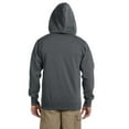 thumbnail image 2 of Men's Organic/Recycled Full-Zip Hooded Sweatshirt - CHARCOAL - L, 2 of 3