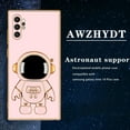 thumbnail image 3 of Galaxy note10 Plus Case for Astronaut Stand, Designed for 6D Electroplated Galaxy note10 Plus 4G/5G Phone Case,Soft TPU Protective Shockproof Flexible Samsung note10 Plus Case 6.8 inch,Pink, 3 of 11