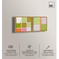 thumbnail image 2 of Pastel Boho Minimal Wall Print Set Framed High-Gloss Acrylic Glass Wall Art Boho Set by Art Remedy, Gold Frame, 30 x 30, 2 of 6