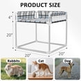 thumbnail image 7 of Bedside Window Pet Cat Bed - Dog Bed with Guardrail Extension Attached to Human Bed Height Elevated Dogs Cats Window Perch Bedside Dog Cot Sleeper Hammock Furniture Pet Beds (20'' x 20'' x 24''), 7 of 7