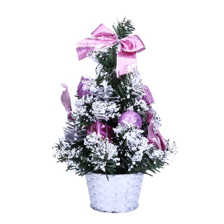 Christmas Flowers And Gifts CARLTON GLOBAL Mini Christmas Tree Ornament Desk Table Festival Xmas Party Decor Gifts 25cm ()