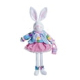 thumbnail image 4 of Peluche de conejo con atuendo para coleccionar en la sala de estar con cesta, 4 of 9