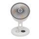 thumbnail image 5 of Pequeño ventilador de escritorio USB, silencioso, fuerte viento, eficiente, 3 velocidades, ventilador de mesa de circulación de aire ajustable para oficina, hogar, viajes, blanco, 5 of 5