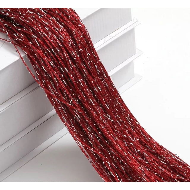 Nvzi 2 cortinas de lentejuelas para puerta, cortinas de hilo para puerta, 39 x 79 pulgadas, divisor de sala de estar, persiana para armario, dormitorio,decorativas con cuentas, rojo vino