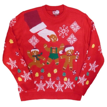 mens runaway gingerbread man holiday pullover ugly christmas sweater l - Ugly Christmas Sweaters At Walmart mens runaway gingerbread man holiday pullover ugly christmas sweater l - Ugly Christmas Sweaters At Walmart