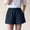 Black, variant on Endives Summer Linen Wide Leg Shorts For Women Beach Shorts Tie Up High Waisted Pants With Pockets Khaki