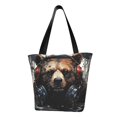 thumbnail image 1 of Disketp Urban Bear With Headphones Bolsa de Hombro Casual para Mujer, Bolso Cruzado para Compras, Viajes y Uso Diario, 1 of 6
