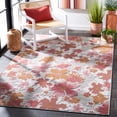 thumbnail image 3 of SAFAVIEH Cabana Blaire Floral Indoor/Outdoor Area Rug, Grey/Rose, 9' x 12', 3 of 11