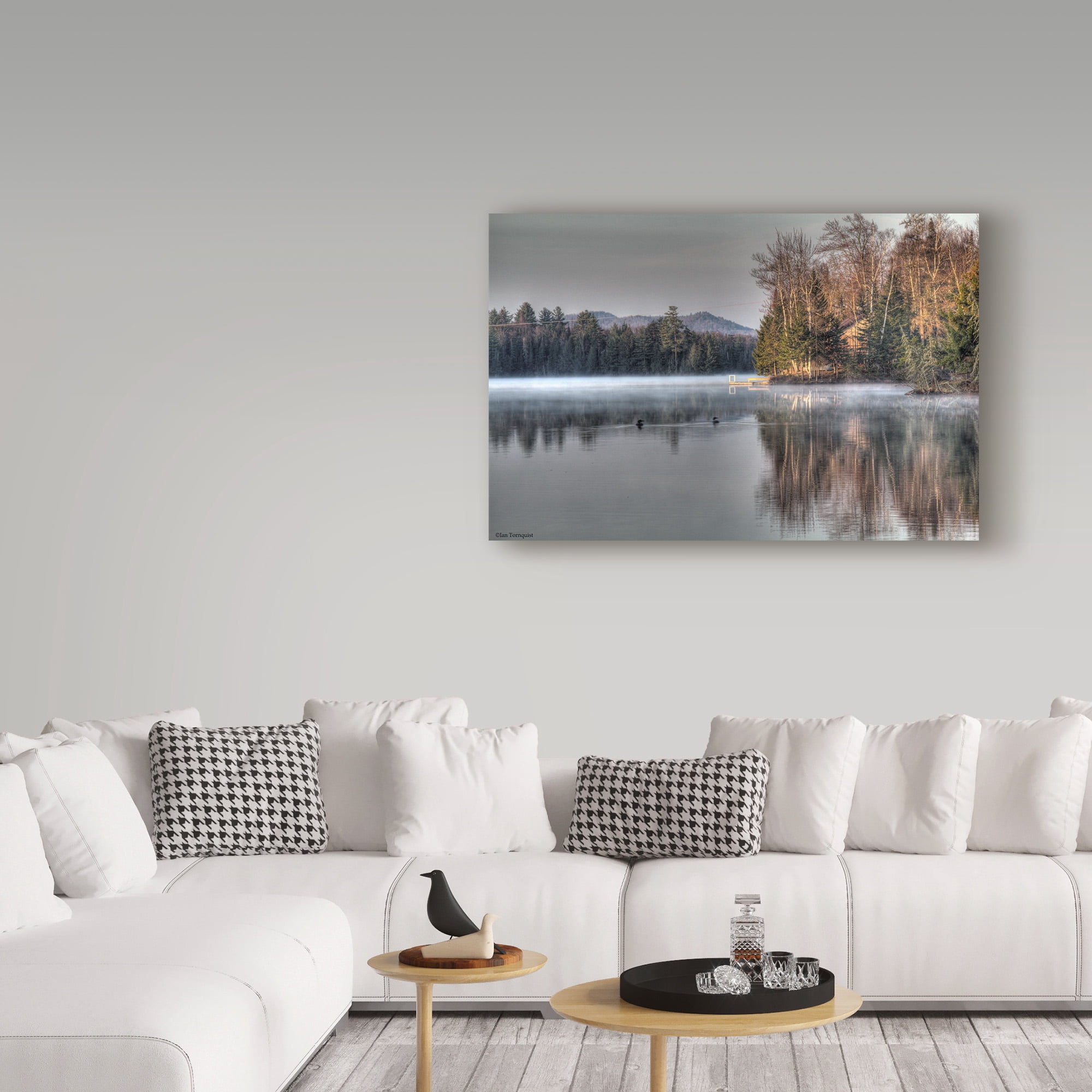 Trademark Fine Art 'Early Morning Swim Forest' Canvas Art by Ian Tornquist