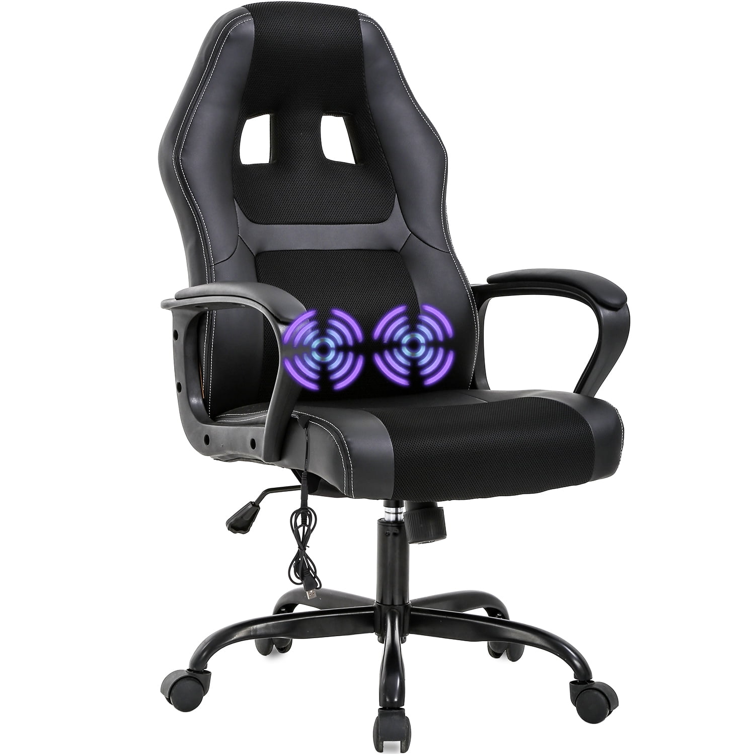 Office Gaming Chair Racing PU Massage Executive Computer Desk Seat Swivel 