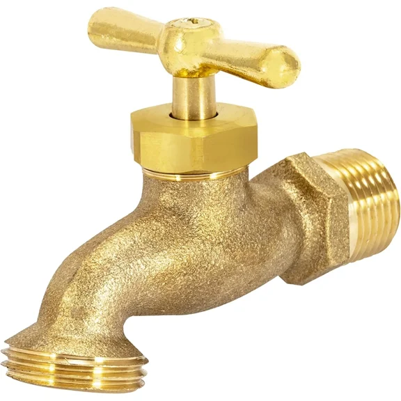 Brass Hose Bibb 12 Inch Outdoor Hose Valve Durable Garden Spigot Irrigation