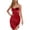 Red, variant on Kaemgyyd Wedding Guest Dresses for Women Summer Bodycon Mini Dress Backless Spaghetti Strap Party Club Dresses
