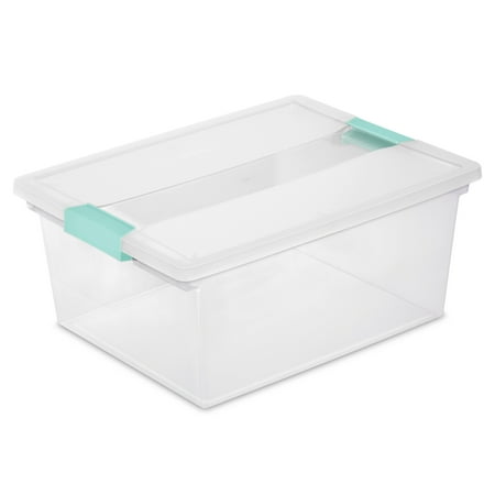 UPC 073149965868 product image for Sterilite Deep Clip Box Plastic  Clear  Set of 1 | upcitemdb.com