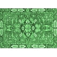 thumbnail image 1 of Ahgly Company Indoor Rectangle Geometric Emerald Green Traditional Area Rugs, 5' x 8', 1 of 4