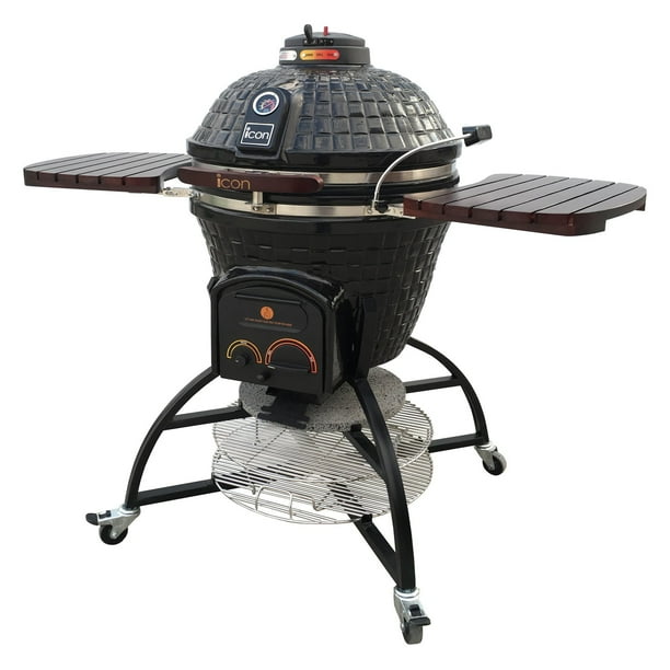 Icon Grills CG701 Charcoal Kamado Grill with Storage Cart