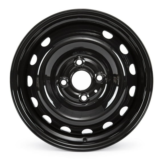 New 15 X 6 inch Rims For Kia Forte 2017-2018, 15 Inch Black Steel Replacement Wheels Rims