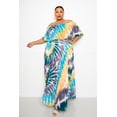 thumbnail image 2 of Tie Dye Off Shoulder Pleated Maxi Dress 2XL, 2 of 2