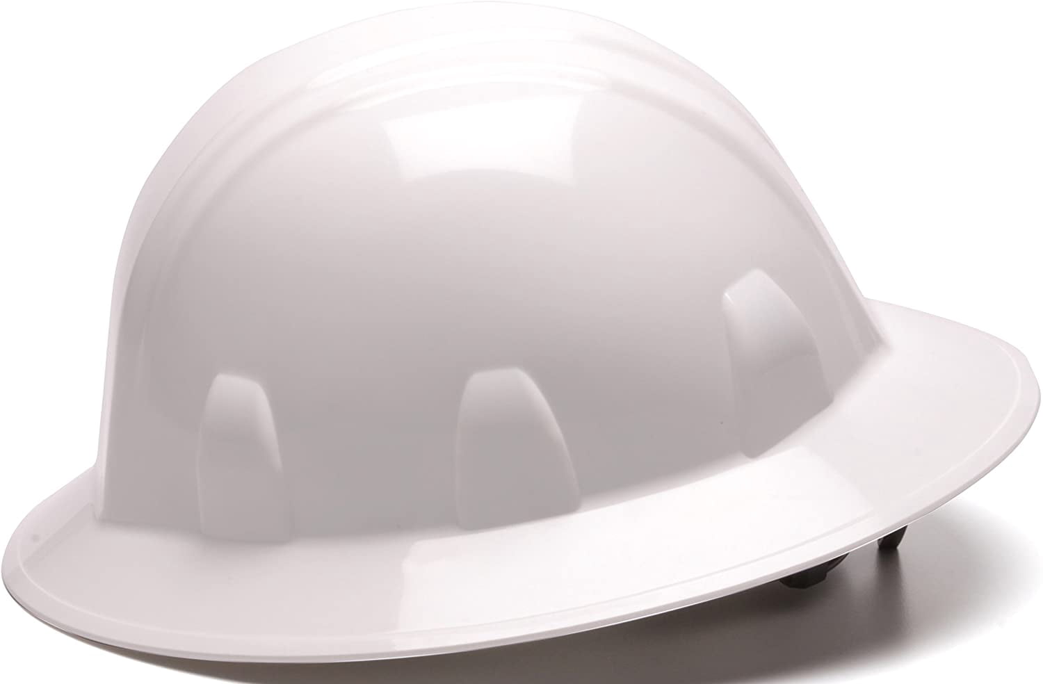 Pyramex HP26110 SL Series Full Brim Hard Hat - 6-Point Ratchet Suspension - Whit
