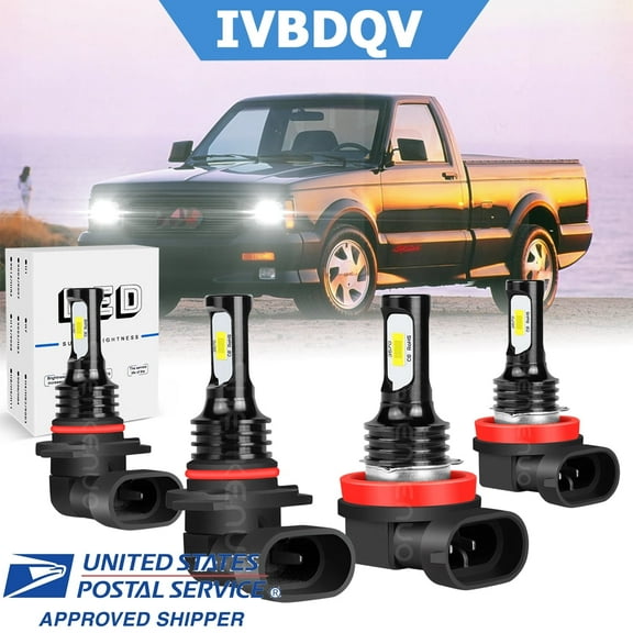 For GMC Sierra 1500 2007-2013 Combo LED Headlight 4x Bulbs Kit 6000K High Low Beam