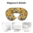 thumbnail image 4 of Disketp Sunflowers Vintage Travel Pillow Memory Foam Neck Pillow Support Pillow for Camping, Sleeping Rest Cushion Airplane Pillow, 4 of 8