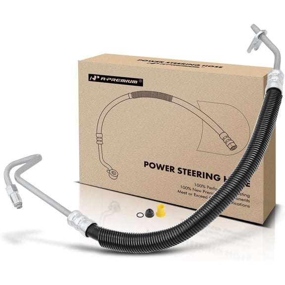 A-Premium Power Steering Pressure Hose Line Assembly Fit for Chevrolet Silverado 1500 2007-2013, Silverado 2500, Tahoe, Suburban 1500 & GMC & Cadillac, with O-ring, Pump to Rack/Gear
