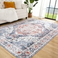 thumbnail image 5 of Ultrug Vintage Rugs Soft Accent Area Rug for Bedroom Living Room Home Decor Carpet,8'x10',Blue, 5 of 7