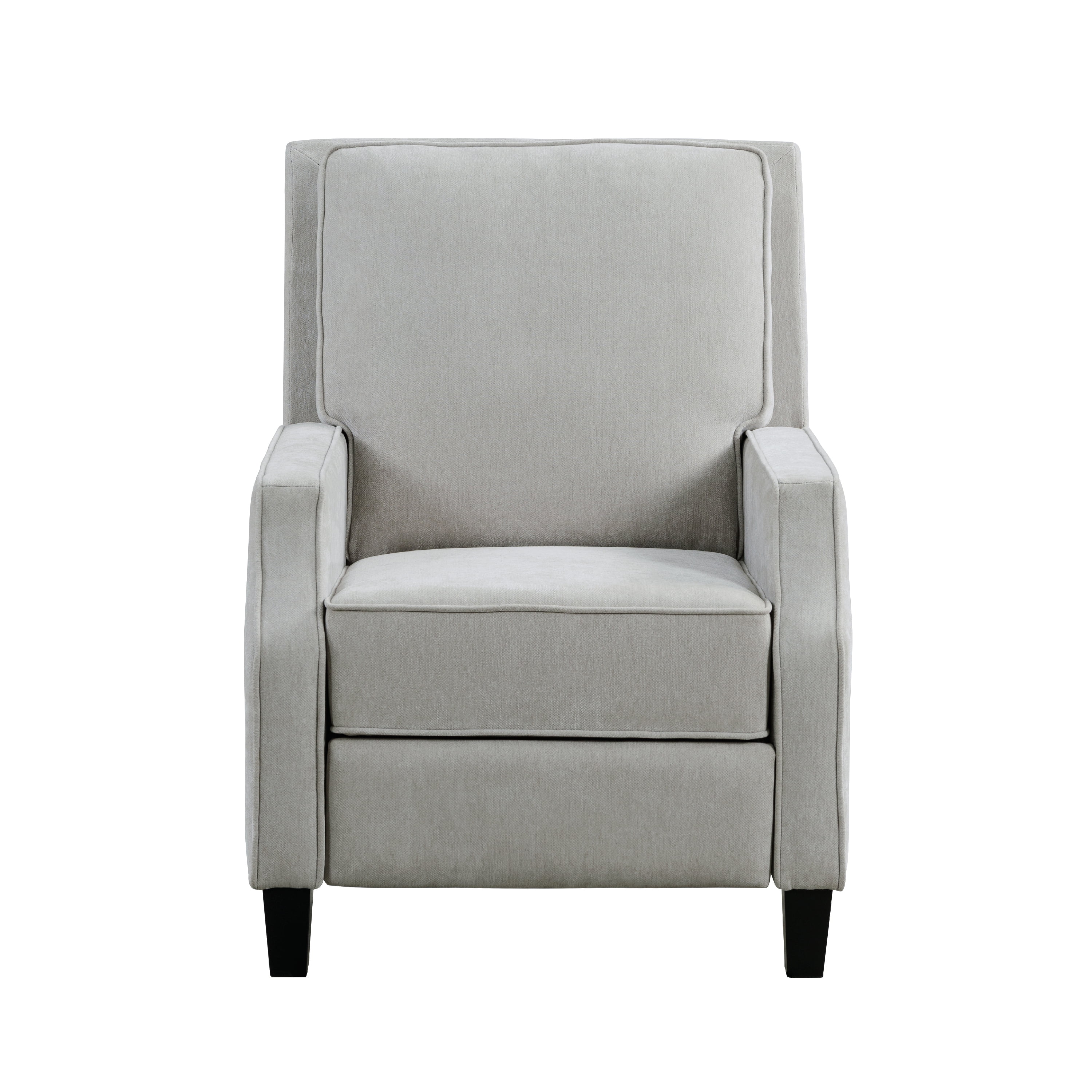 Relax-A-Lounger Sorrento Modern Push Back Recliner, Light Gray Woven Fabric