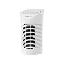 Lasko 56 Sq. ft. 3-Stage Desktop Tower Air Purifier, White, HF11200