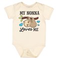 thumbnail image 3 of Inktastic My Nonna Loves Me with Sloth and Hearts Boys or Girls Baby Bodysuit, 3 of 5