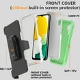 thumbnail image 5 of NIFFPD Samsung Galaxy A13 5G Case with Belt-Clip Holster, Heavy Duty Drop Protection Shockproof Protective for Samsung Galaxy A13 5G Black Green&White, 5 of 6