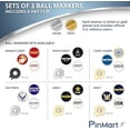 thumbnail image 3 of PinMart’s Officially Licensed United States Pack of 3 Magnetic Golf Ball Markers and Hat Clip - Golf Accessories for Men and Women - Ball Markers and Hat Clip with Magnet for Golf Hats, 3 of 4