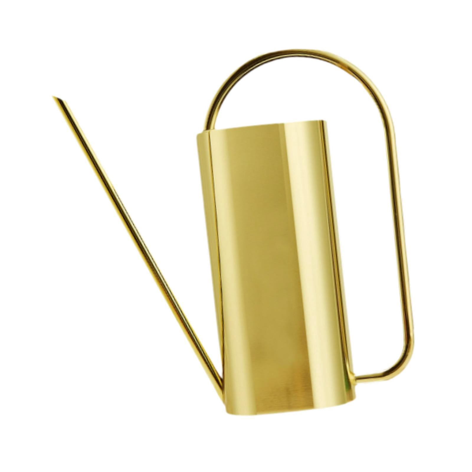MAGIDEAL 1500 ml Indoor Watering Can Long Mouth for Indoor Houseplants Indoor Outdoor Golden