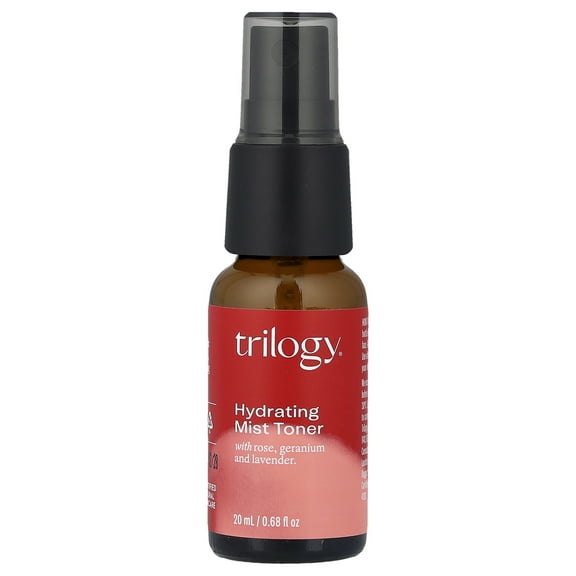 Trilogy Hydrating Mist Toner, For All Skin Types, 0.68 fl oz (20 ml)