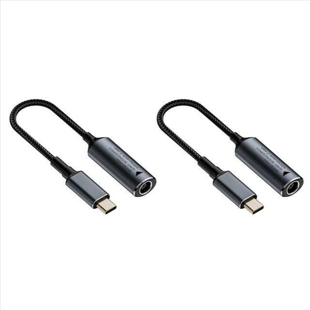 2X 140W DC Cargador Portátil 5V 9V 20V DC 7,4x0,6mm Hembra A USB C Tipo C PD Convertidor de Adaptador de Corriente de Carga Rápida Cable