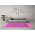 thumbnail image 3 of Ahgly Company Indoor Rectangle Abstract Pink Modern Area Rugs, 4' x 6', 3 of 4