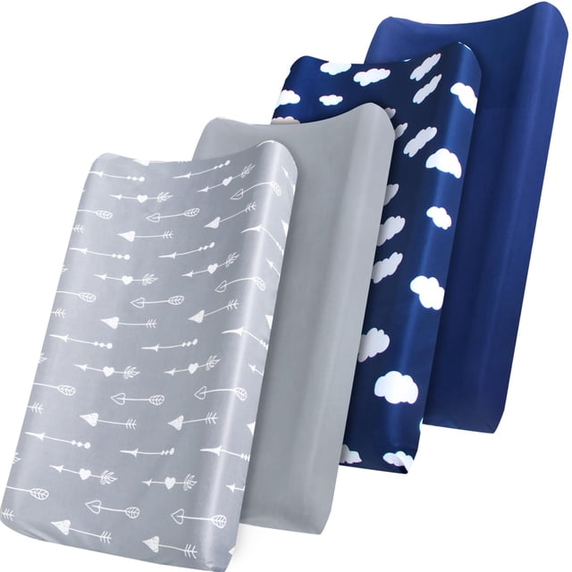 Funda para cambiador Biloban, paquete de 4, para almohadilla de mesa de 81 x 41 cm