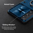 thumbnail image 3 of Funda para Galaxy S21 Ultra con cubierta para cámara y soporte, protección de lente deslizante + soporte de anillo de 360°, resistente a impactos, a prueba de golpes, funda protectora para Samsung, 3 of 7