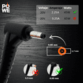 thumbnail image 3 of Cargador Adaptador POWE Para Lenovo Flex 4-1480 20v 2.25A 45W Punta 4.0mm x 1.7mm, 3 of 4