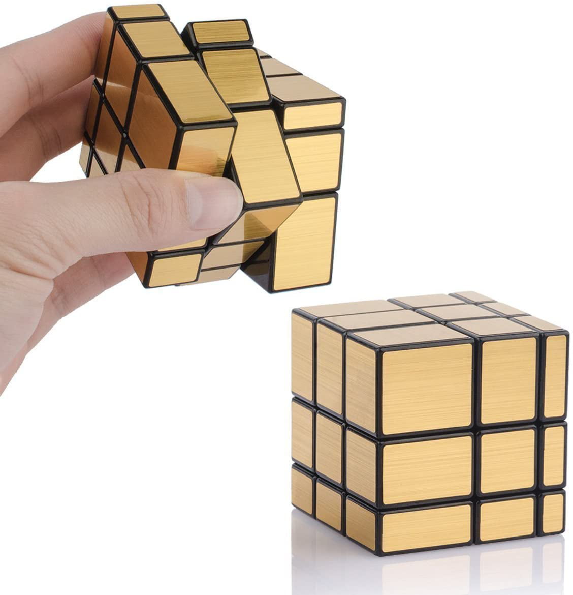 3x3x3 Smooth Mirror Speed Puzzle Cube Magic Cube Gold