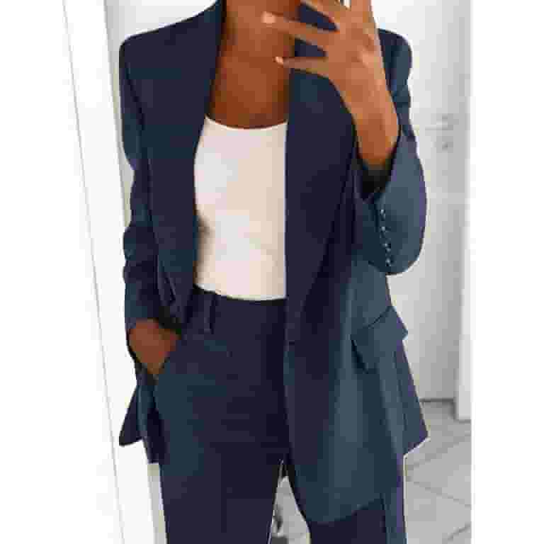 完璧主義 & Blazers Women's Hontri Suit Elegant Women's Jackets, Clothing
